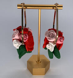 Rose Bouquet Earrings